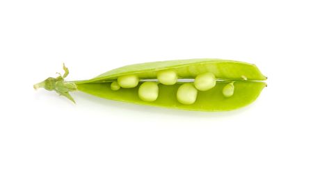 Young peas from legumeの写真素材