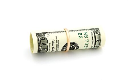 Money on white backgroundの写真素材