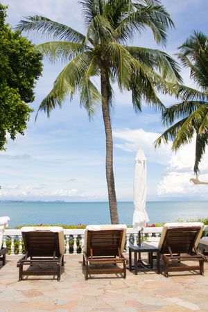 Beach on a sunny day.Pattaya city in Thailand .の写真素材