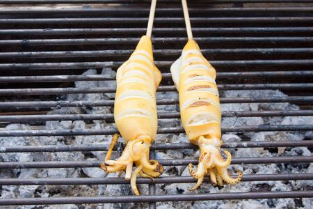 Grilled squid