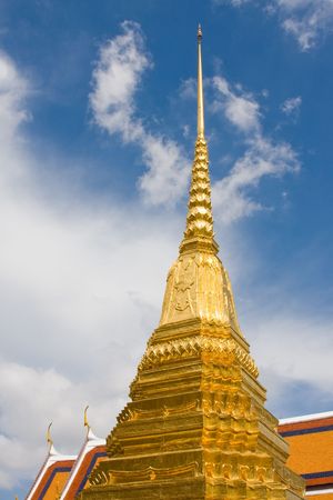 The temple in the Grand palace area in Bangkok, Thailandの写真素材
