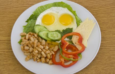 Served breakfastの写真素材