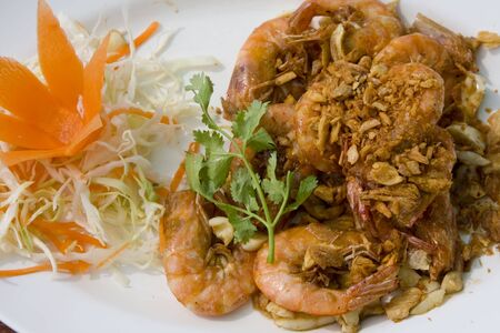 Cooked shrimp の写真素材