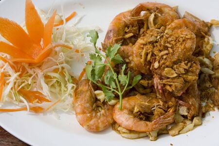 Cooked shrimp の写真素材