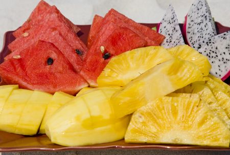 Tropical fruit salad 