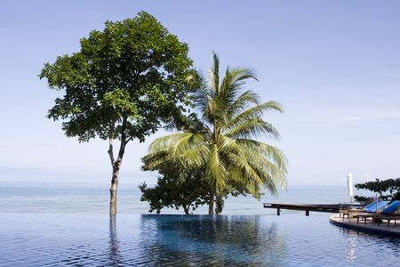 Beautiful tropical beachの写真素材