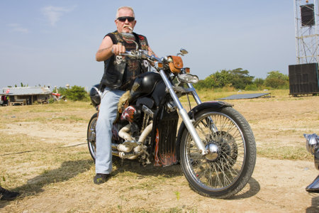 HUA HIN, THAILAND - DEC 4: Participants in Hua Hin Bike Week on December 4, 2010 in Hua Hin, Thailand . Bikers from all over Thailand came to Hua Hin.のeditorial素材