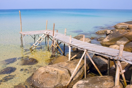 Beautiful tropical beach in Koh Kood , Thailandの写真素材