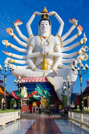 Statue of Shiva on Koh Samui island in Thailandの写真素材