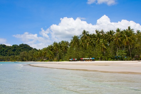 Beautiful tropical beach in Koh Kood , Thailandの写真素材