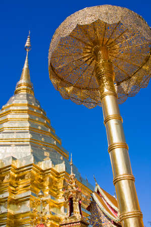 Doi Suthep Temple in Chiang Mai, Thailandの写真素材
