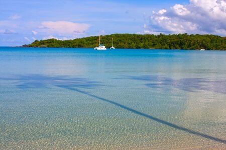 Beautiful tropical beach at island Koh Kood, Thailand .の写真素材
