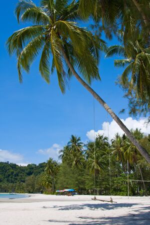 Beautiful tropical beach in island Koh Kood , Thailandの写真素材