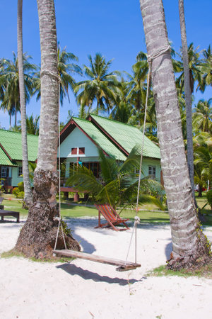 Tropical beach house on the island Koh Kood, Thailandのeditorial素材