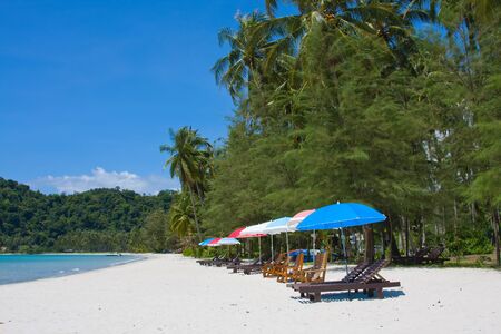 Beautiful tropical beach at island Koh Kood, Thailand .の写真素材