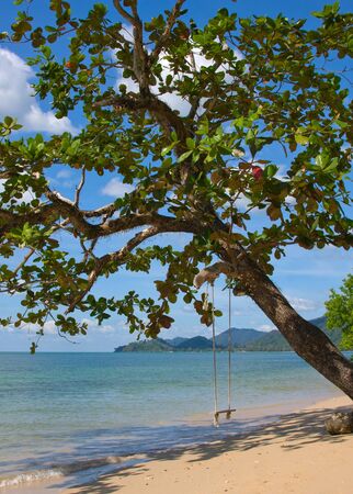 Beautiful tropical beach in island Koh Chang, Thailandの写真素材