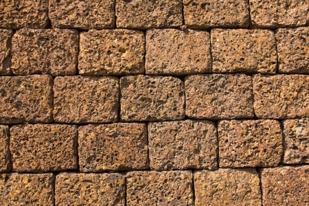 Background of stone wall textureの写真素材