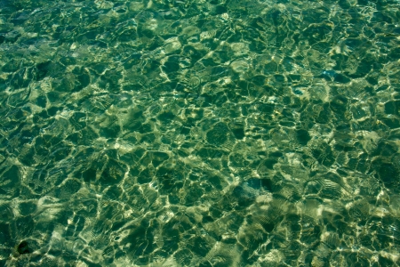 Rippling water in a beach. Bright water background.の写真素材