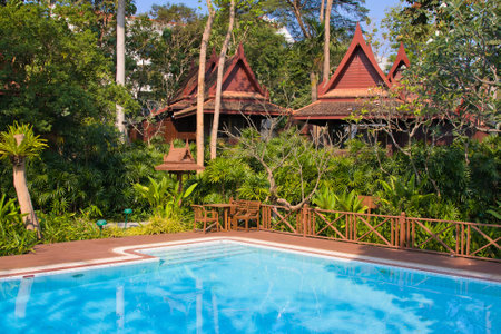 Swimming pool in Pattaya,Thailandのeditorial素材