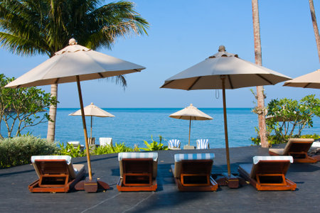Beautiful tropical beach , Thailandのeditorial素材