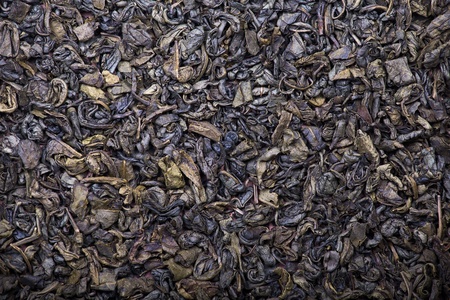 The background and texture of dry green teaの写真素材