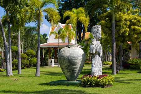 Magnificent tranquil landscape. Botanical Garden. Thailand.のeditorial素材