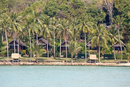Tropical beautiful beach on the island Koh Kood, Thailandの写真素材