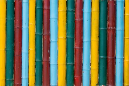 Colorful bamboo texture close upの写真素材
