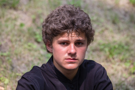 KIEV, UKRAINE - JULY 27, 2016 : Parishioners Ukrainian Orthodox Church Moscow Patriarchate during religious procession. At present there is undeclared war of Kiev Patriarchate and Moscow Patriarchateのeditorial素材