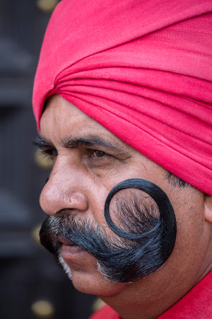 NEW DELHI, INDIA - JANUARY 23, 2017 : Soldiers take part in rehearsal activities for the upcoming India Republic Day parade, which will be held January 26 at Jawaharlal Nehru stadiumのeditorial素材