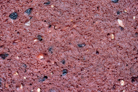 Red velvet cookies, butter cookies on background, close up, top view