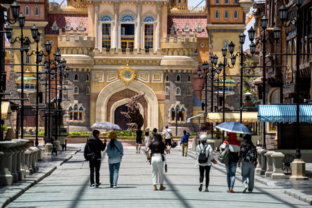 Phu Quoc island, Vietnam - may 28, 2020: Amusement park Vinwonders for tourists on the island of Phu Quoc, Vietnamのeditorial素材