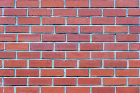 Background of red vintage brick wall texture, close up