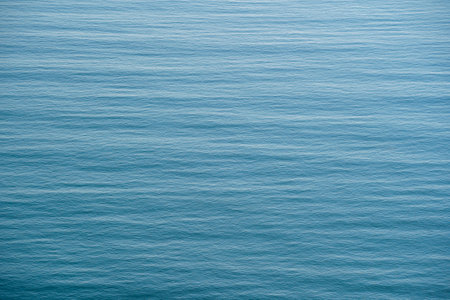 Blue sea water surface with waves, top view. Vietnam