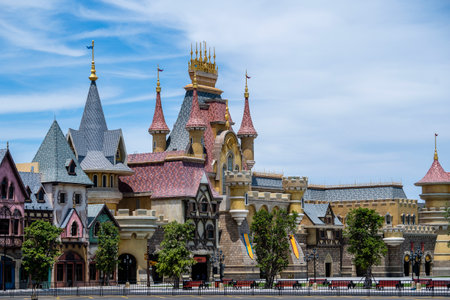 Phu Quoc island, Vietnam - may 28, 2020: Amusement park Vinwonders for tourists on the island of Phu Quoc, Vietnamのeditorial素材