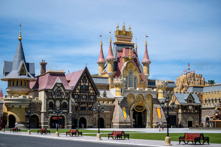 Phu Quoc island, Vietnam - may 25, 2020: Amusement park Vinwonders for tourists on the island of Phu Quoc, Vietnamのeditorial素材
