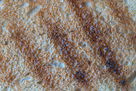 Abstract background or texture homemade grill white bread for toast, close up, top view
