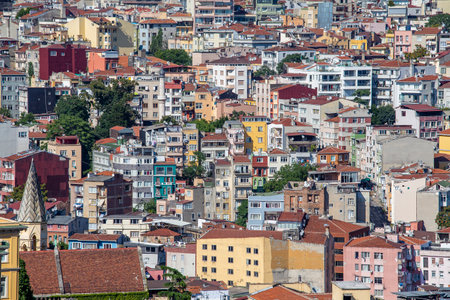 Istanbul, Turkey - july 07, 2015: The architecture of the old buildings in center Istanbul, Turkey