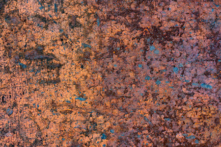 Grunge rusted metal texture, rust and oxidized metal background, close up, top view. Old metal iron...