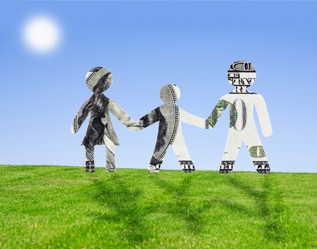 Financial well-being of a family without debts and credits の写真素材