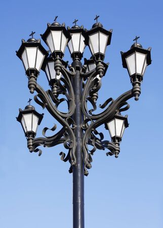 street light against the blue sky
の写真素材
