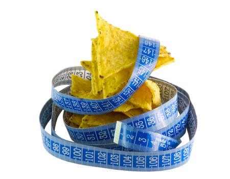corn chips wrapped in blue meterの写真素材