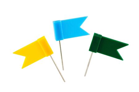 colored flags stuck and isolated on white
ïîèñêの写真素材
