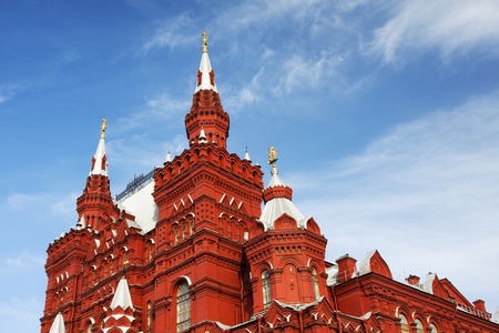 museum of history on red square in Moscow, Russiaの写真素材