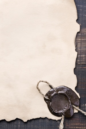 old and a blank poster on the wallの写真素材