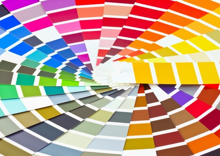 palette of different colors and shadesの写真素材