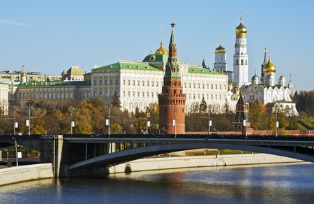 view of the Moscow Kremlin from the bridge
の写真素材