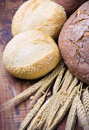 Photo: Fresh bread with ear of wheat の写真素材