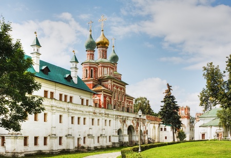 Gate Church and the wall of the Novodevichy Convent. Moscow. Russia. の写真素材