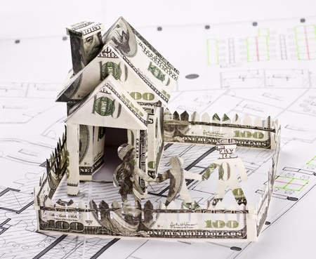House of the money for the architectural plan の写真素材
